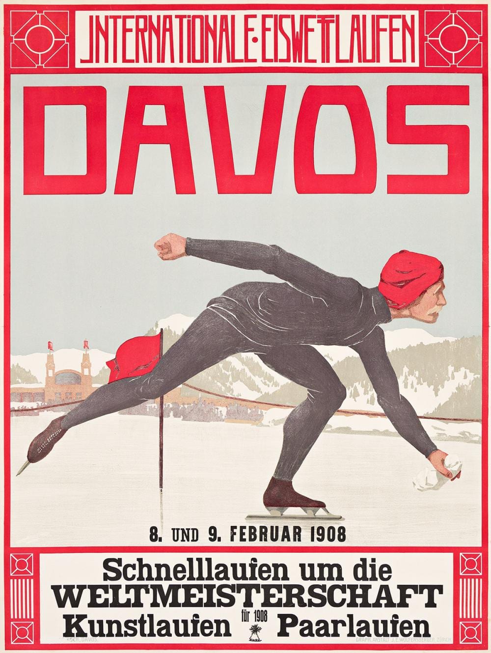 walther koch 1875 1915 davos internationale eiswettlaufen 1908 39 x29 inches 100x75cm j e wolfensberger zurich · Swann Auction Galleries · 2024-05-09 Walter (1875) Koch comparable auction result: walther koch 1875 1915 davos internationale eiswettlaufen 1908 39 x29 inches 100x75cm j e wolfensberger zurich