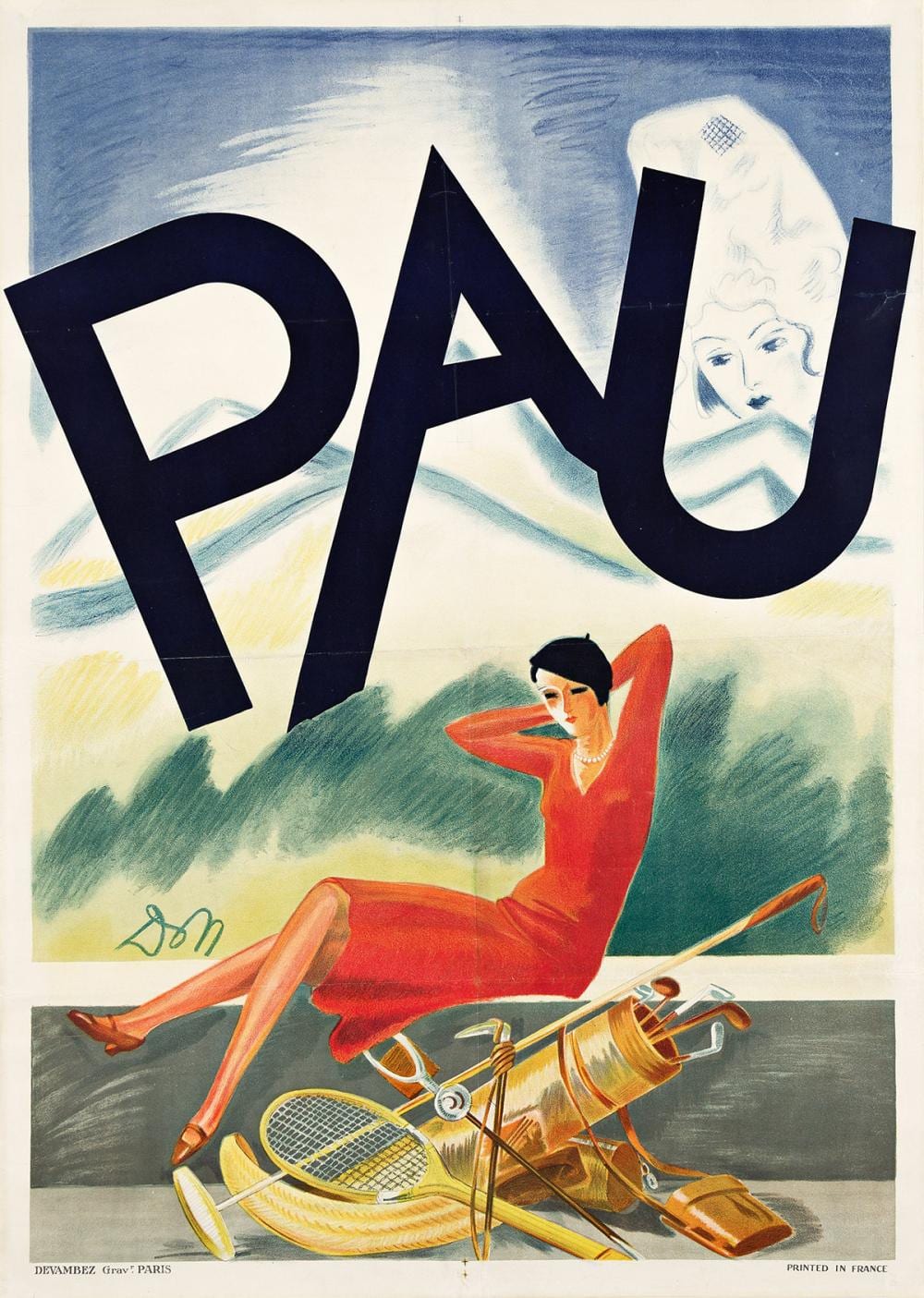 Jean Don comparable auction result: jean don 1900 1985 pau circa 1927 41 x29 inches 105 x75 cm devambez paris