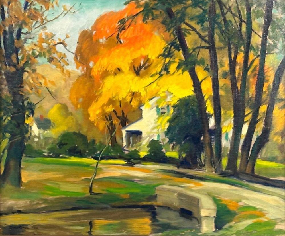 Carl Frederick Gaertner comparable auction result: carl frederick gaertner oil autumn landscape