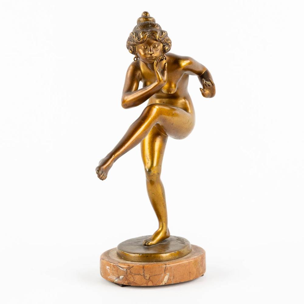 adolf m ller crefeld 1863 1934 dancer art deco l 10 x w 16 x h 23 5 cm · Flanders Auctions · 2024-05-08 Adolf Müller-Krefeld comparable auction result: adolf m ller crefeld 1863 1934 dancer art deco l 10 x w 16 x h 23 5 cm