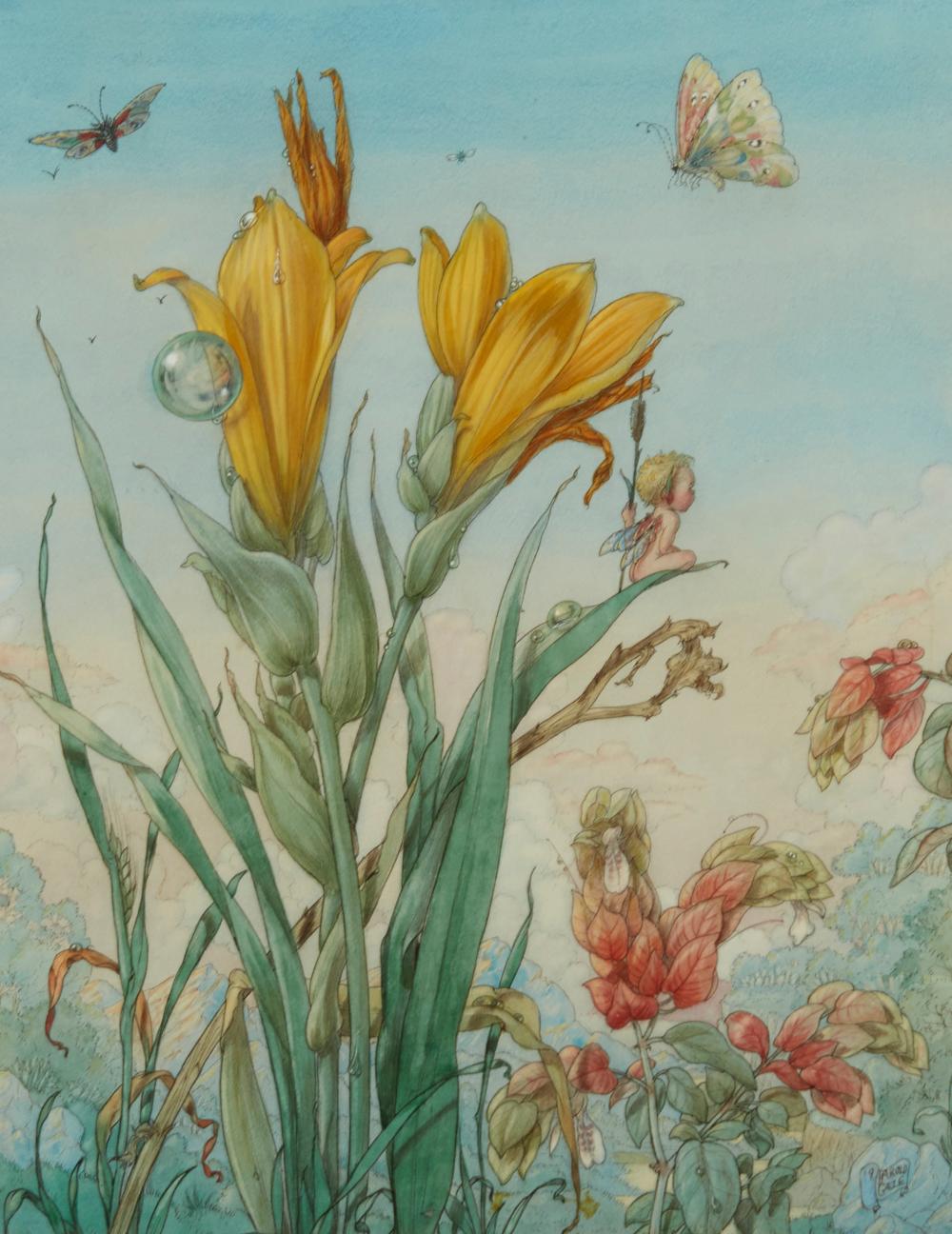 harold gaze 1884 1963 fairies and butterflies with flowers · John Moran Auctioneers · 2024-05-07 Harold Gaze comparable auction result: harold gaze 1884 1963 fairies and butterflies with flowers