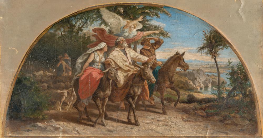 Franz Ittenbach comparable auction result: franz ittenbach 1813 k nigswinter d sseldorf 1879 abrahams einzug in das gelobte land