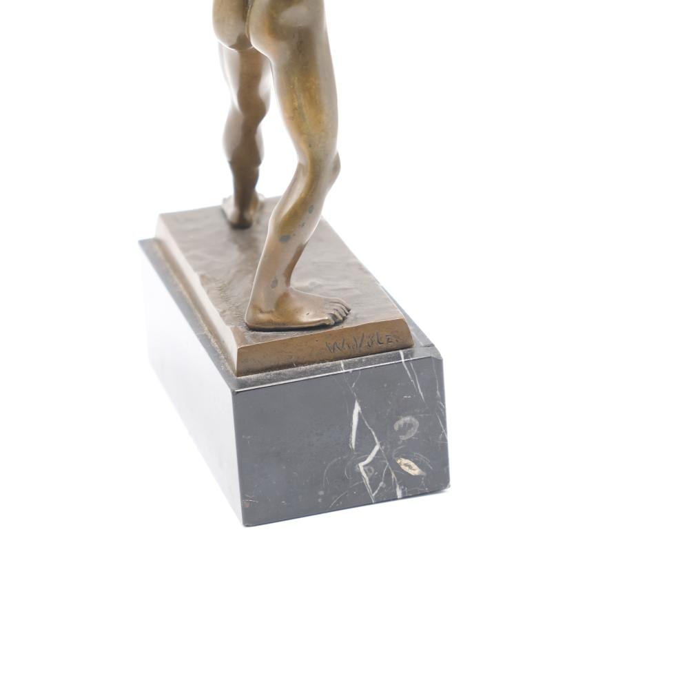 Wilhelm Volz comparable auction result: wilhelm volz 1855 1901 antique late 19th century patinated bronze sculpture on marble base