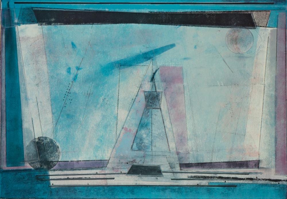 Pierre Garcia Fons comparable auction result: pierre garcia fons 1928 2016 sail boat abstract lithograph