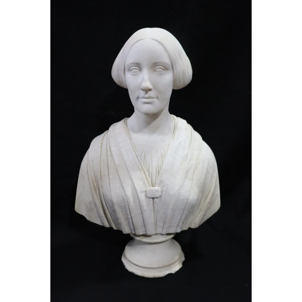 Joseph Mozier comparable auction result: joseph mozier usa italy 1812 1870 marble bust