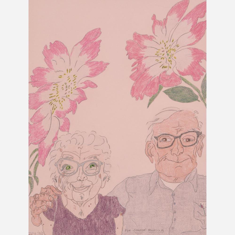Elizabeth Layton comparable auction result: elizabeth layton drawing 1992