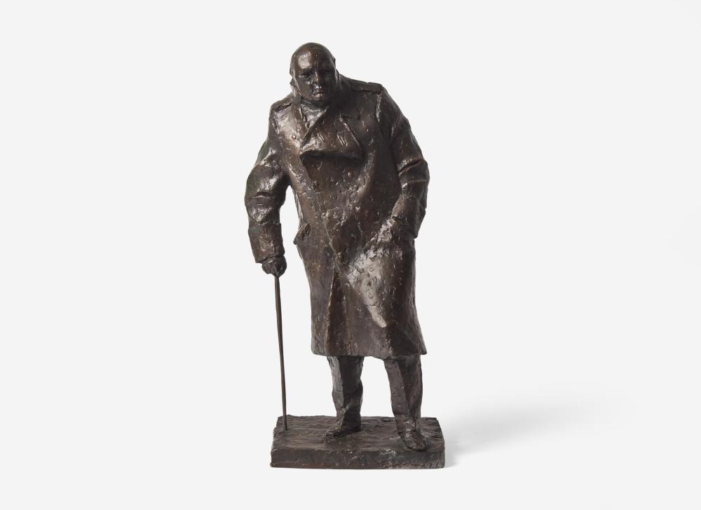 Ivor Roberts-Jones comparable auction result: ivor roberts jones british 1916 1996 sir winston churchill maquette for the monument in parliament square