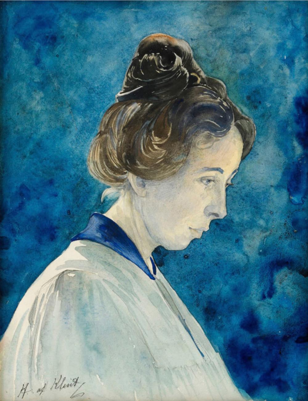 Hilma af Klint comparable auction result: hilma af klint self portrait print