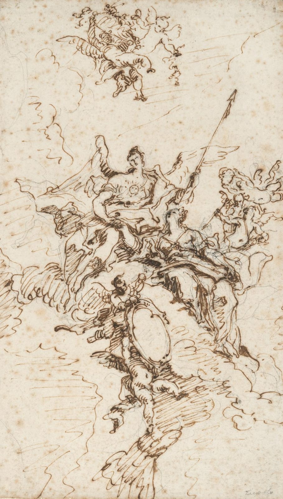 Carlo Innocenzo Carloni comparable auction result: carlo innocenzo carlone 1686 scaria 1775 glorie der vernunft glory of reason