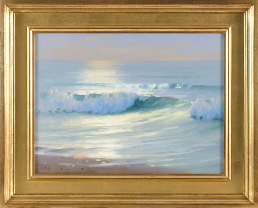 Sam Vokey comparable auction result: sam vokey massachusetts 1963 sunlight oil on canvas 12 x 16 framed 17 x 21