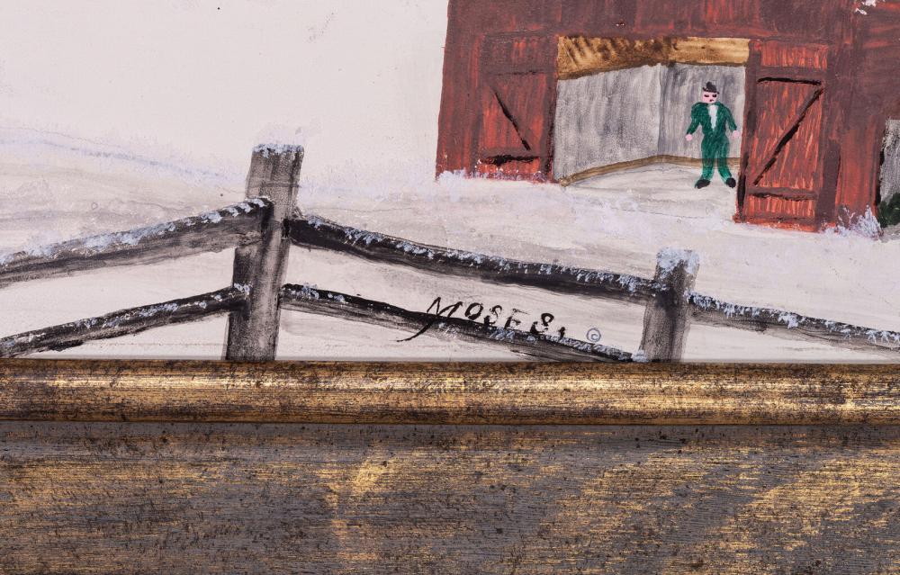 Grandma Moses (American, 1860-1961) Cutting Ice, 1951 sold by Freeman’s | Hindman, lot 26 — auction record photograph