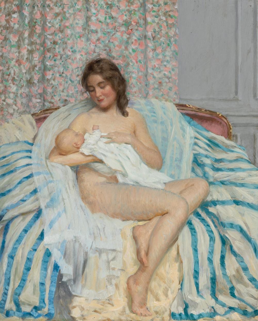 William Wallace Gilchrist comparable auction result: william wallace gilchrist american 1879 1926 maternity 1917