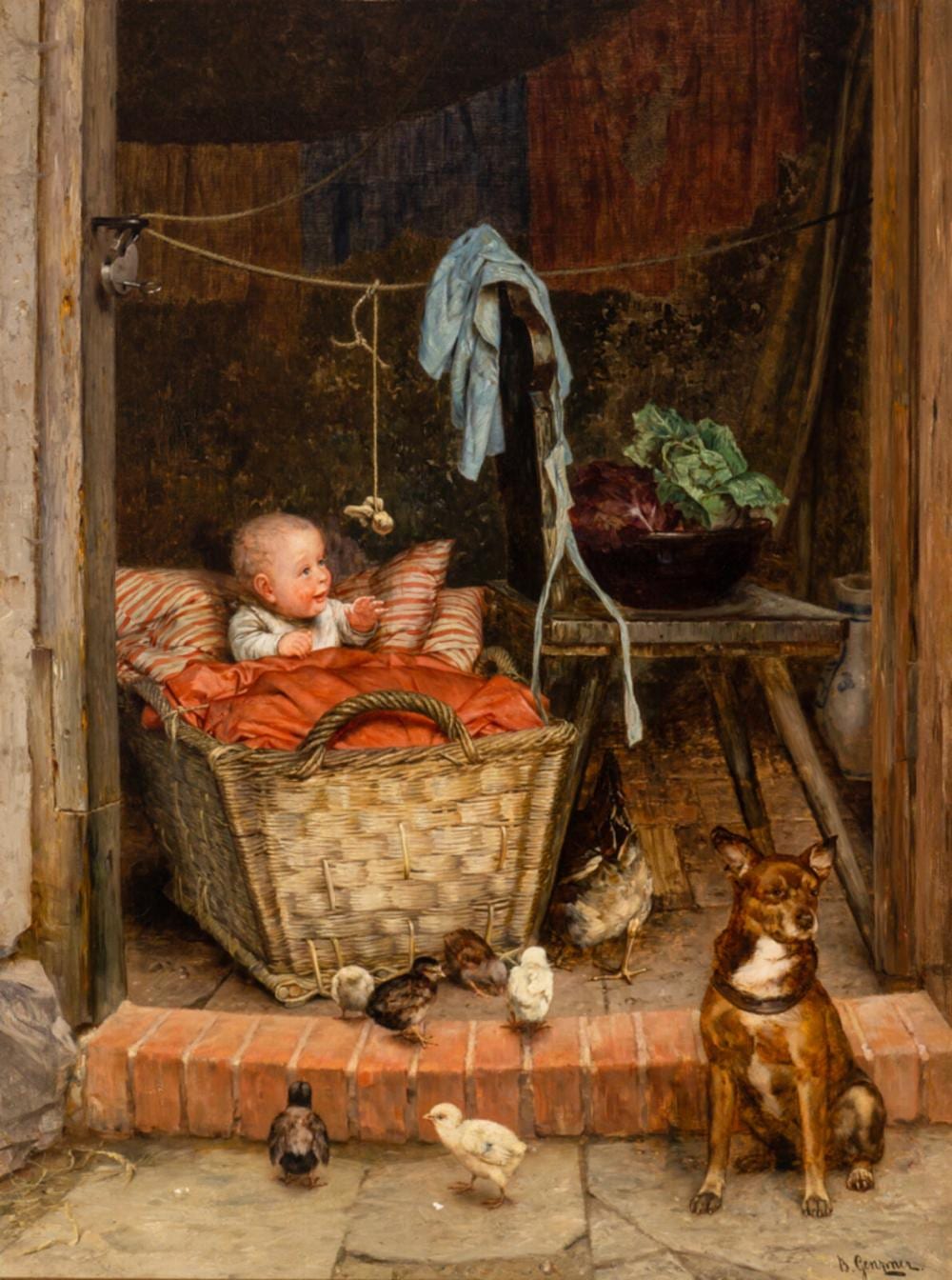 Berthold Genzmer comparable auction result: berthold genzmer german 1858 1927 the faithful guard