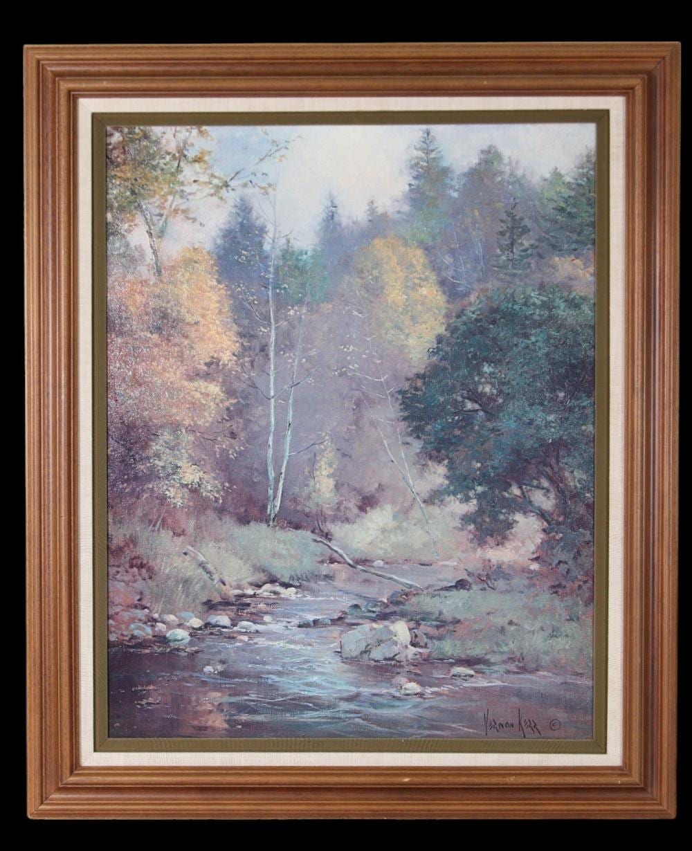 vernon kerr riverbed in autumn oil on canvas · Lewis & Maese Antiques & Auctions · 2024-05-05 Vernon Kerr comparable auction result: vernon kerr riverbed in autumn oil on canvas