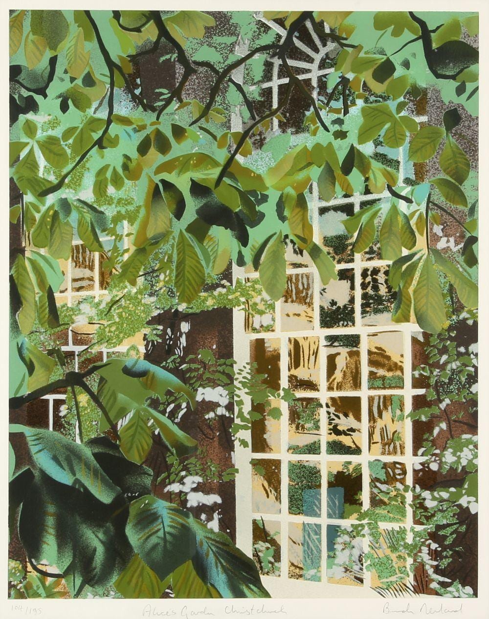 brendan neiland british b 1941 alice s garden · Ewbank's · 2024-04-25 Brendan Neiland comparable auction result: brendan neiland british b 1941 alice s garden