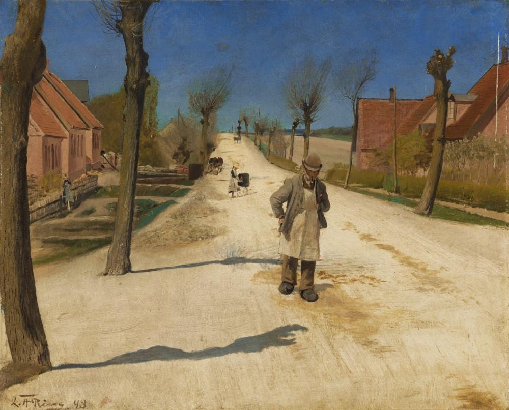 Laurits Andersen Ring comparable auction result: laurits andersen ring ring 1854 1933 sankt j rgensbjerg village street signed and d