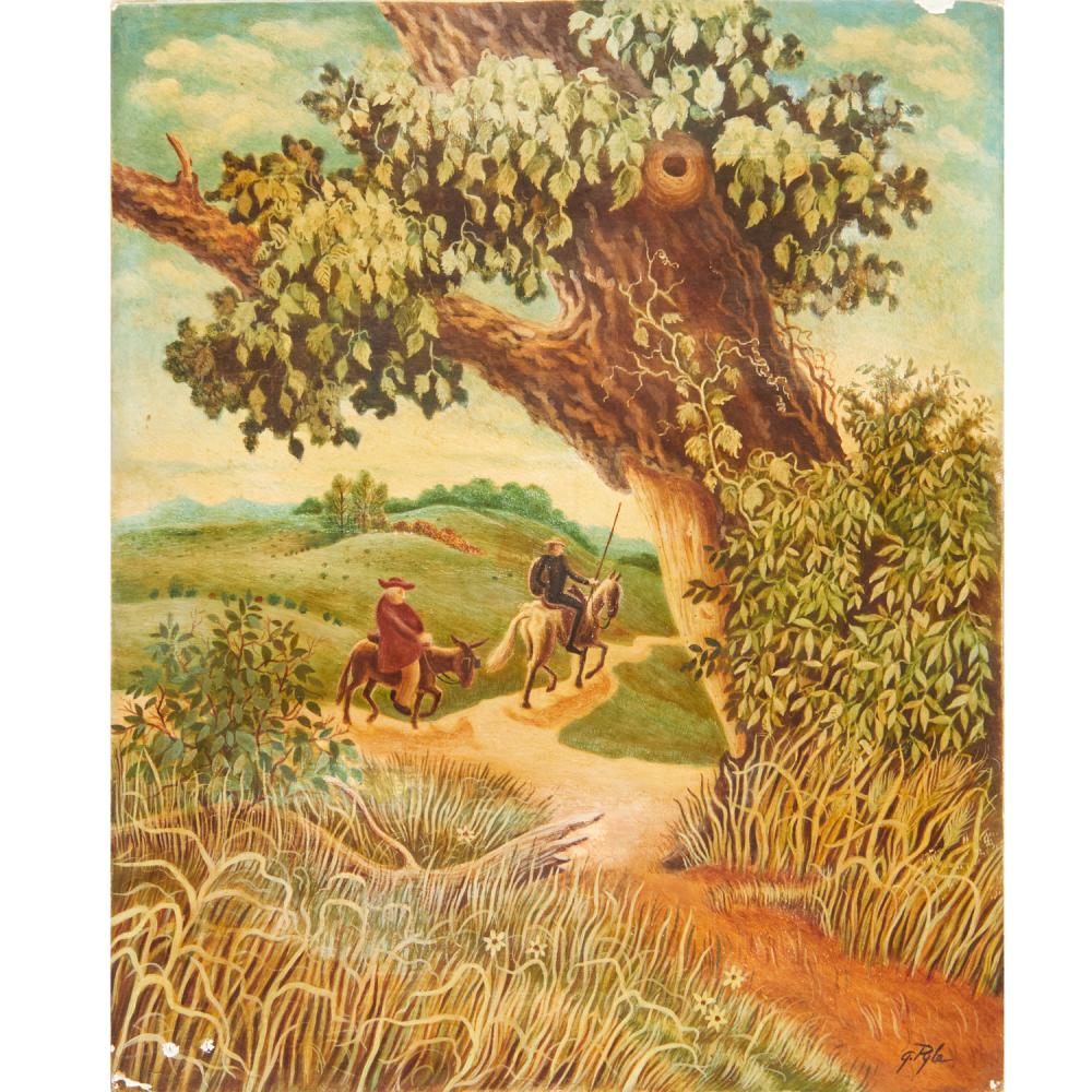 Aaron Gunn Pyle comparable auction result: aaron gunn pyle attrib oil on board