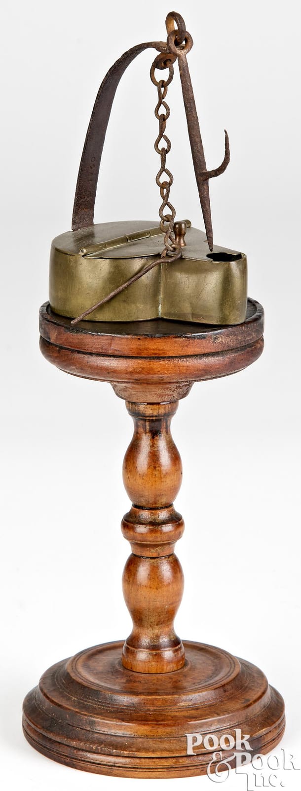 peter derr iron brass and copper fat lamp · Pook & Pook Inc. · 2024-05-17 Peter Derr comparable auction result: peter derr iron brass and copper fat lamp