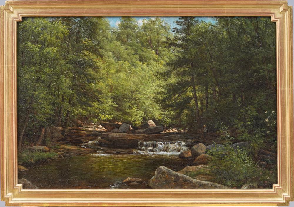 Antique Signed Scalp Level Pennsylvania Impressionist Framed Landscape Oil Painting sold by Curated Gallery Auctions, lot 19 — auction record photograph