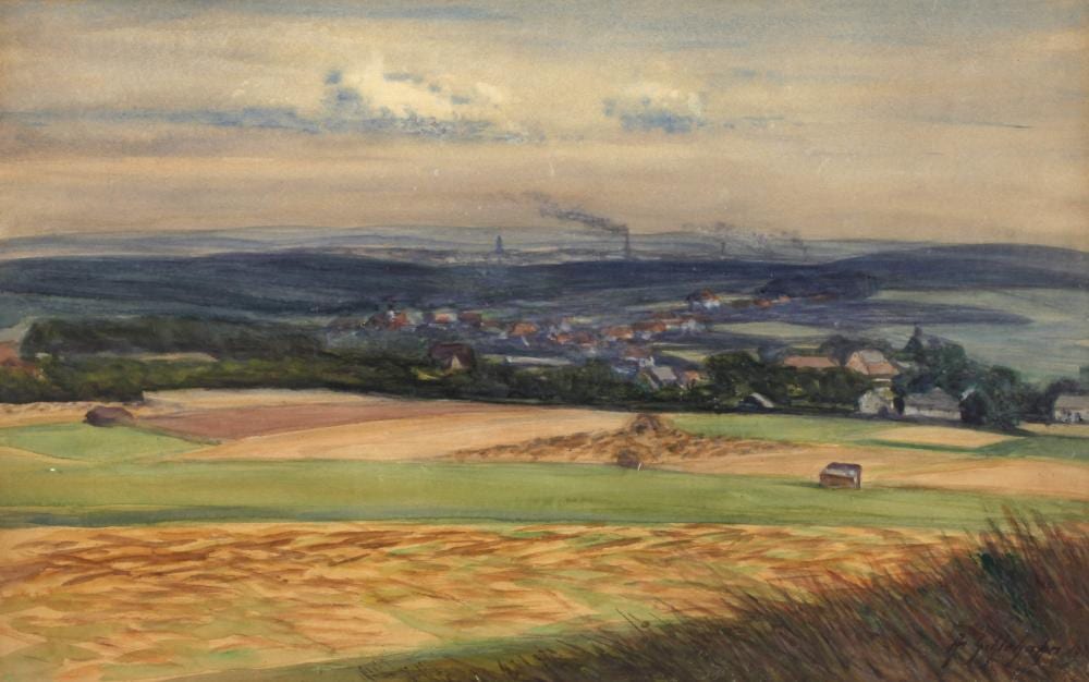 Albin Schlehahn comparable auction result: albin schlehahn blick auf plauen