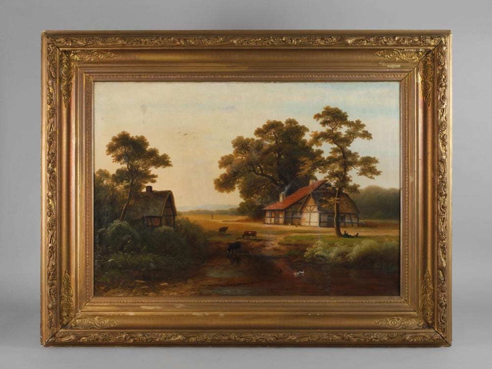 Gustav Lange comparable auction result: gustav lange sommerlandschaft