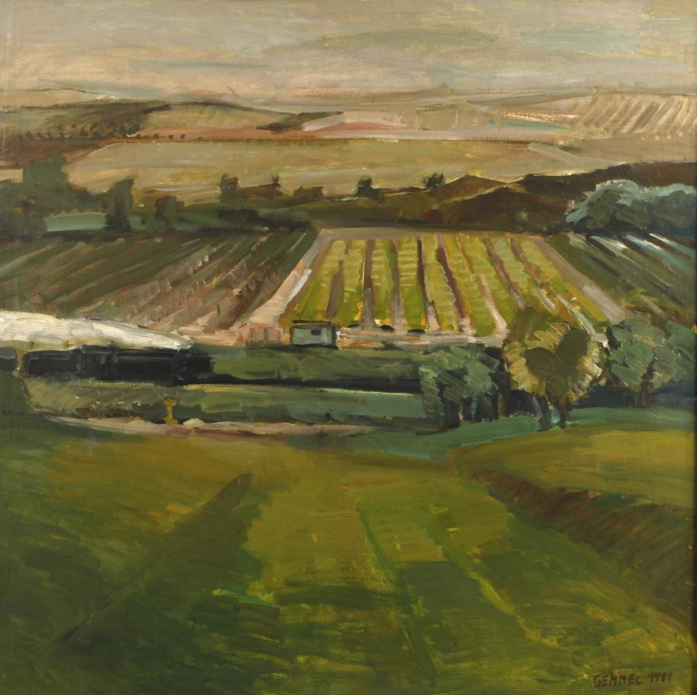 Lothar Gemmel comparable auction result: lothar gemmel vorstadtlandschaft