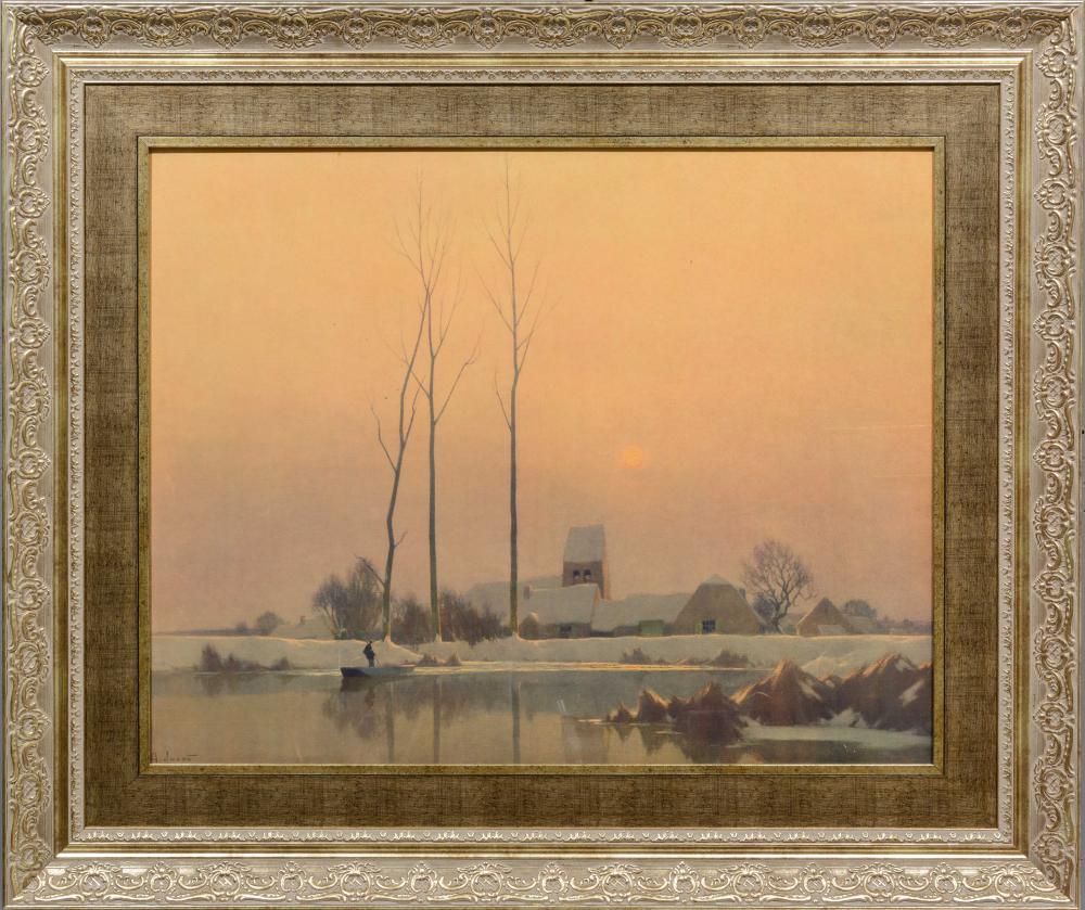 Alexandre Jacob comparable auction result: alexandre jacob french 1876 1972 reproduction winter landscape signed in the plate 58 x 74