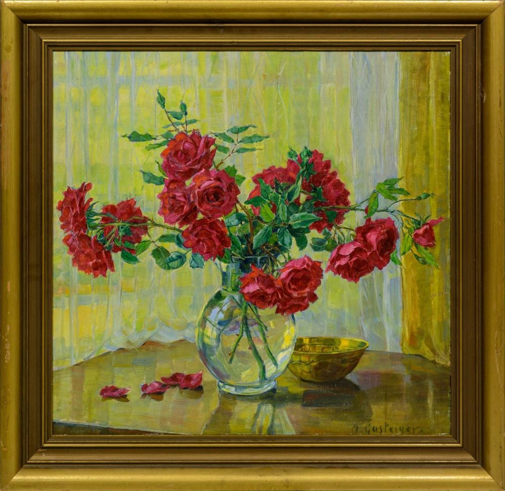 Anna Sophie Gasteiger comparable auction result: anna sophie gasteiger german 1878 1954 oil still life roses signed 60 x 62