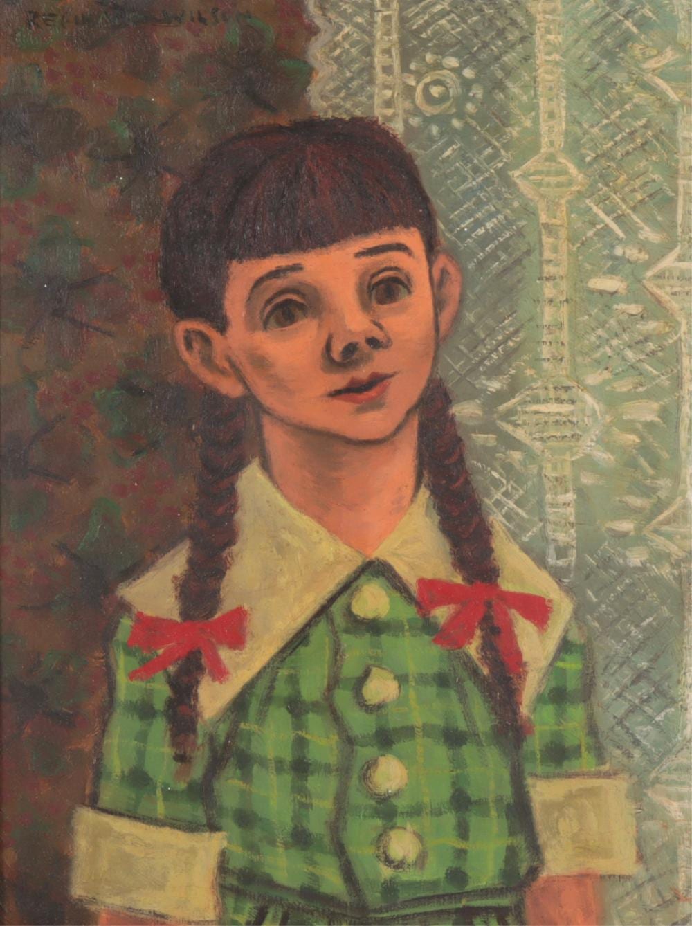 Reginald Wilson comparable auction result: reginald wilson portrait o c