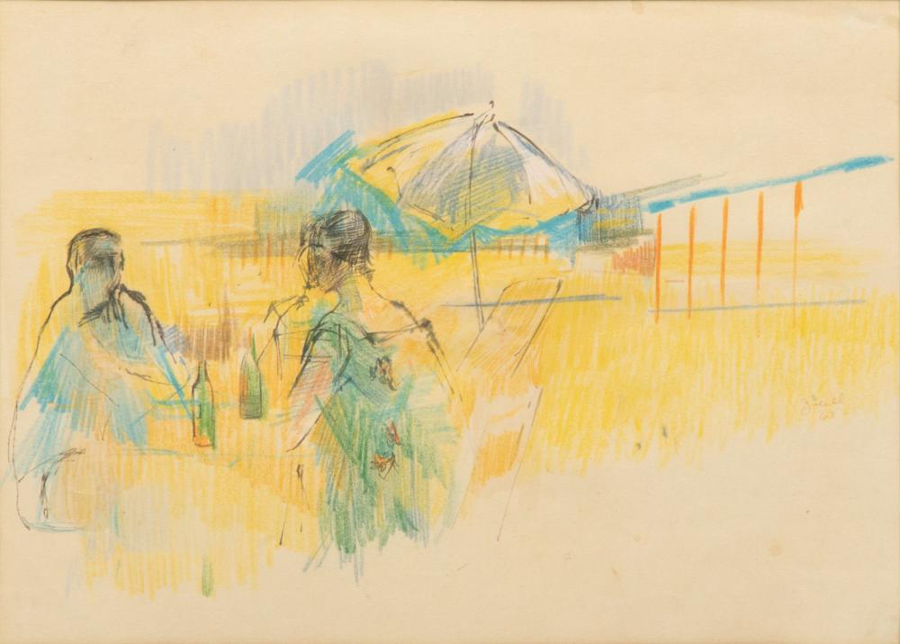 zubel kachadoorian armenian american 1924 2002 pastel drawing on paper h 7 5 w 12 · DuMouchelles · 2024-05-17 Zubel Kachadoorian comparable auction result: zubel kachadoorian armenian american 1924 2002 pastel drawing on paper h 7 5 w 12