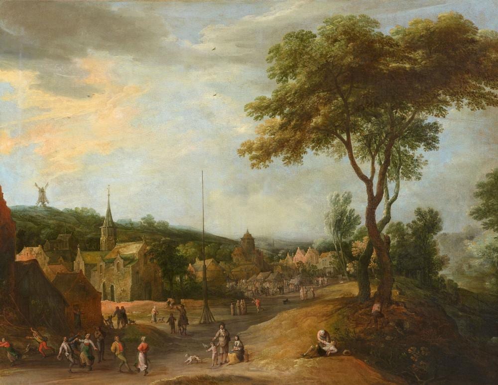 Frans de Momper comparable auction result: frans de momper a village fair