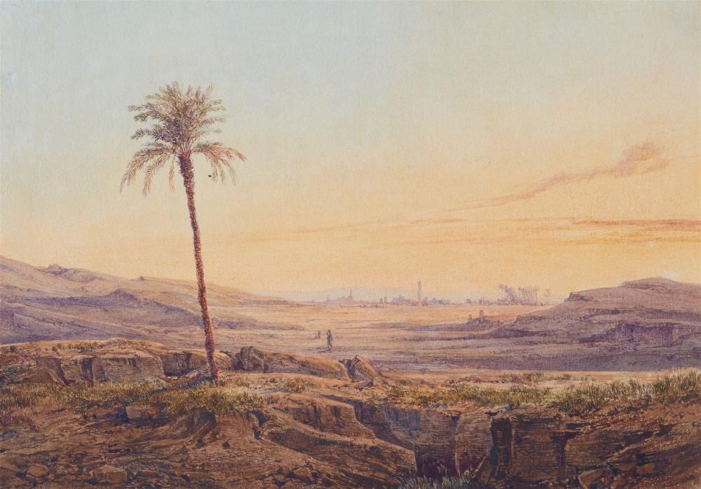 Otto Georgi comparable auction result: friedrich otto georgi heliopolis at sunset