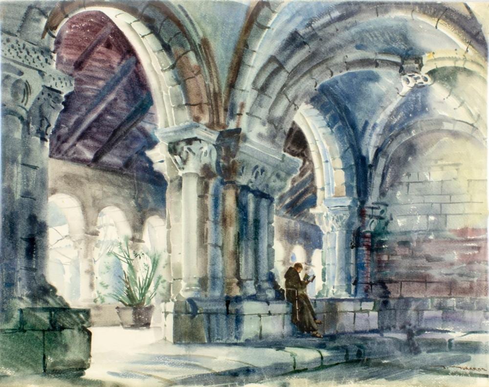 Stephen Juharos comparable auction result: stephen juharos az hungary 1913 2010 watercolor painting