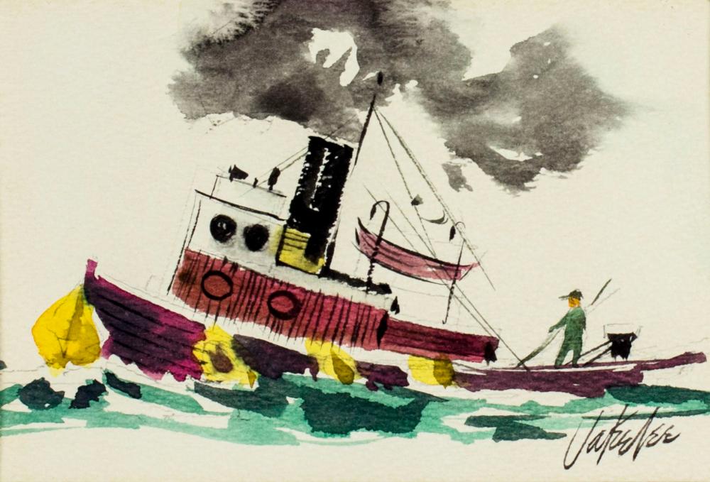 Jake Lee comparable auction result: jake lee ca 1915 1991 watercolor painting