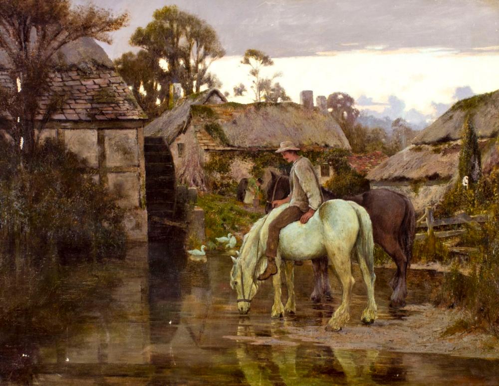 Godfrey Douglas Giles comparable auction result: godfrey douglas giles uk scotland 1857 1941 oil painting