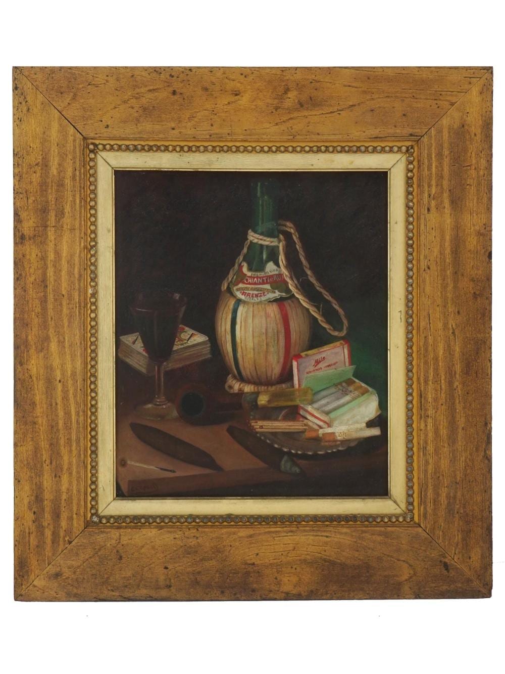 George Glenn Newell comparable auction result: american still life oil painting by george glenn newell