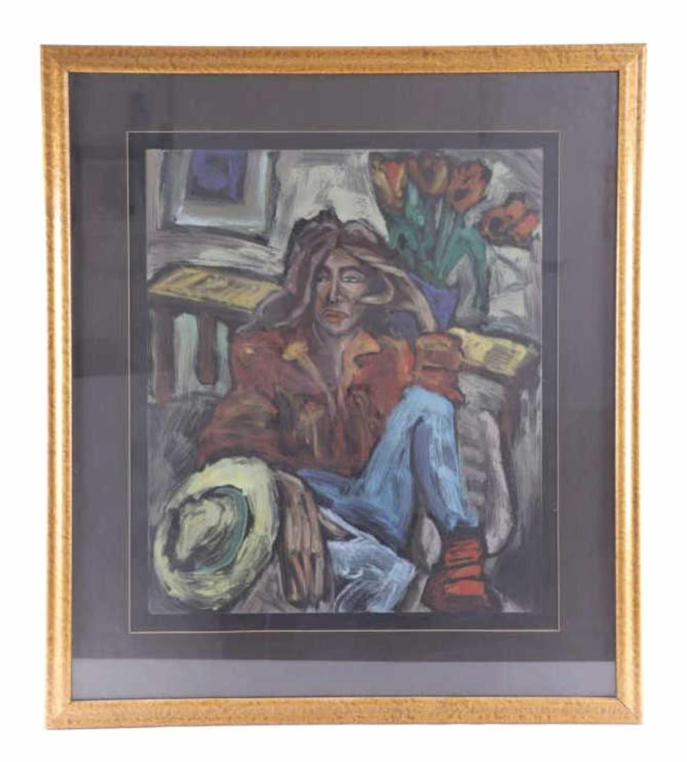 Darren Vigil Gray comparable auction result: darren vigil gray american b 1959 jill portrait