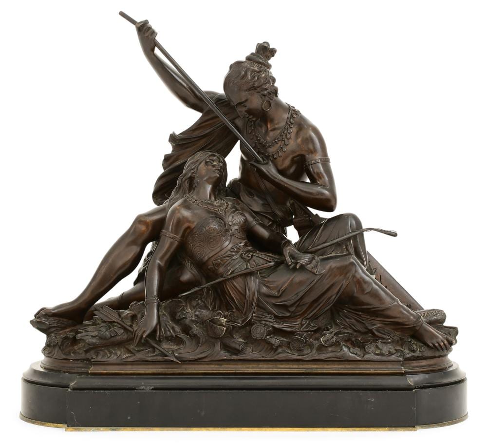 d sir pierre louis marie french 1761 1863 indian lovers bronze sculpture · Fontaine's Auction Gallery · 2024-05-18 Désiré-Pierre-Louis Marie comparable auction result: d sir pierre louis marie french 1761 1863 indian lovers bronze sculpture