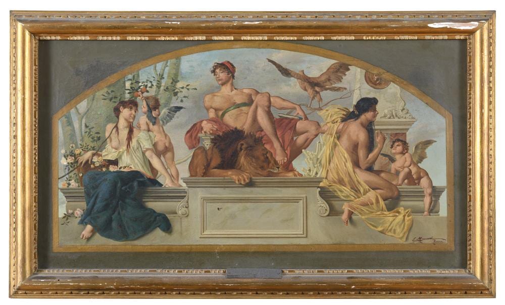 oil painting by cesare maccari · Casa d'Aste Babuino · 2024-05-07 Cesare Maccari comparable auction result: oil painting by cesare maccari