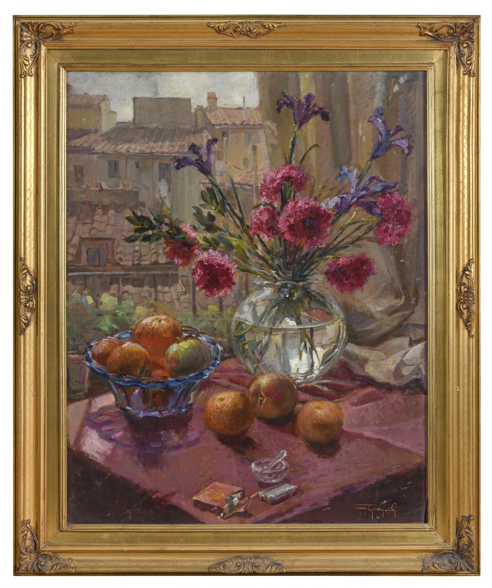 Lucio Cargnel comparable auction result: oil painting by lucio cargnel
