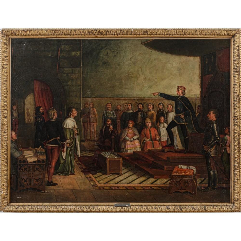 Henry Liverseege comparable auction result: henry liverseege attr le scena storica olio su tela