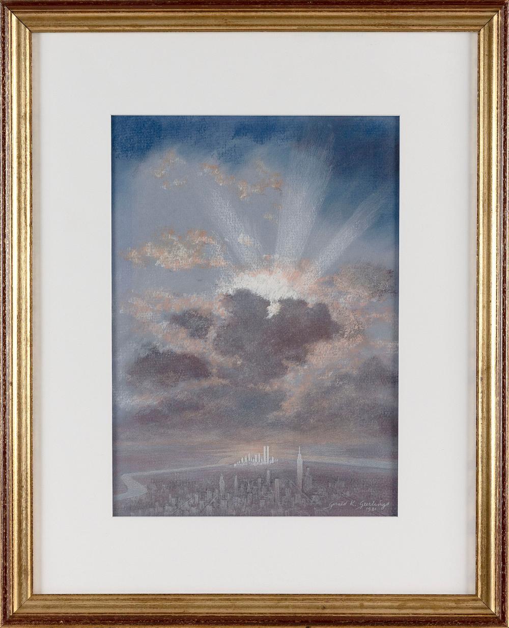Gerald Kenneth Geerlings comparable auction result: gerald k geerlings connecticut wisconsin 1897 1998 manhattan island colored pencils and pastel on paper 17 x 11 25 framed 22 x 18