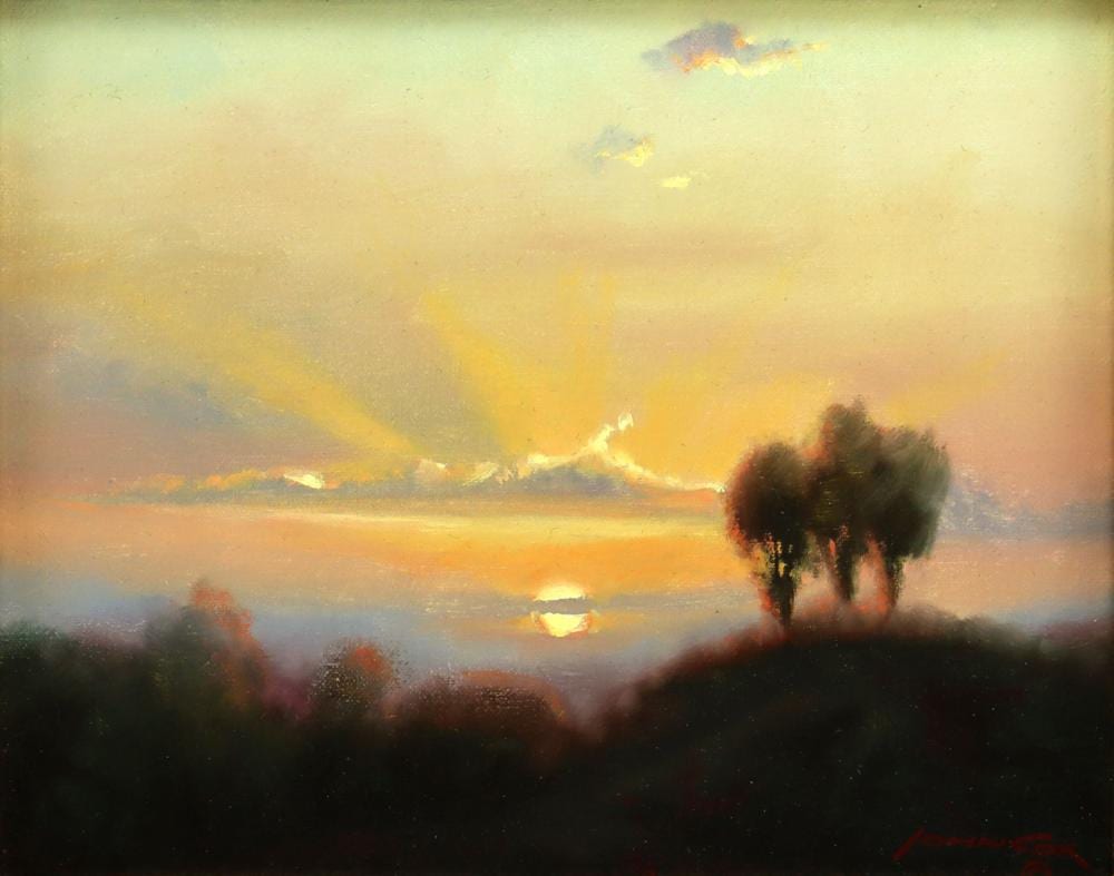 john cox b 1941 evening in tuscany study · Mark Sublette Medicine Man Gallery & Auction · 2024-05-17 John Cox comparable auction result: john cox b 1941 evening in tuscany study