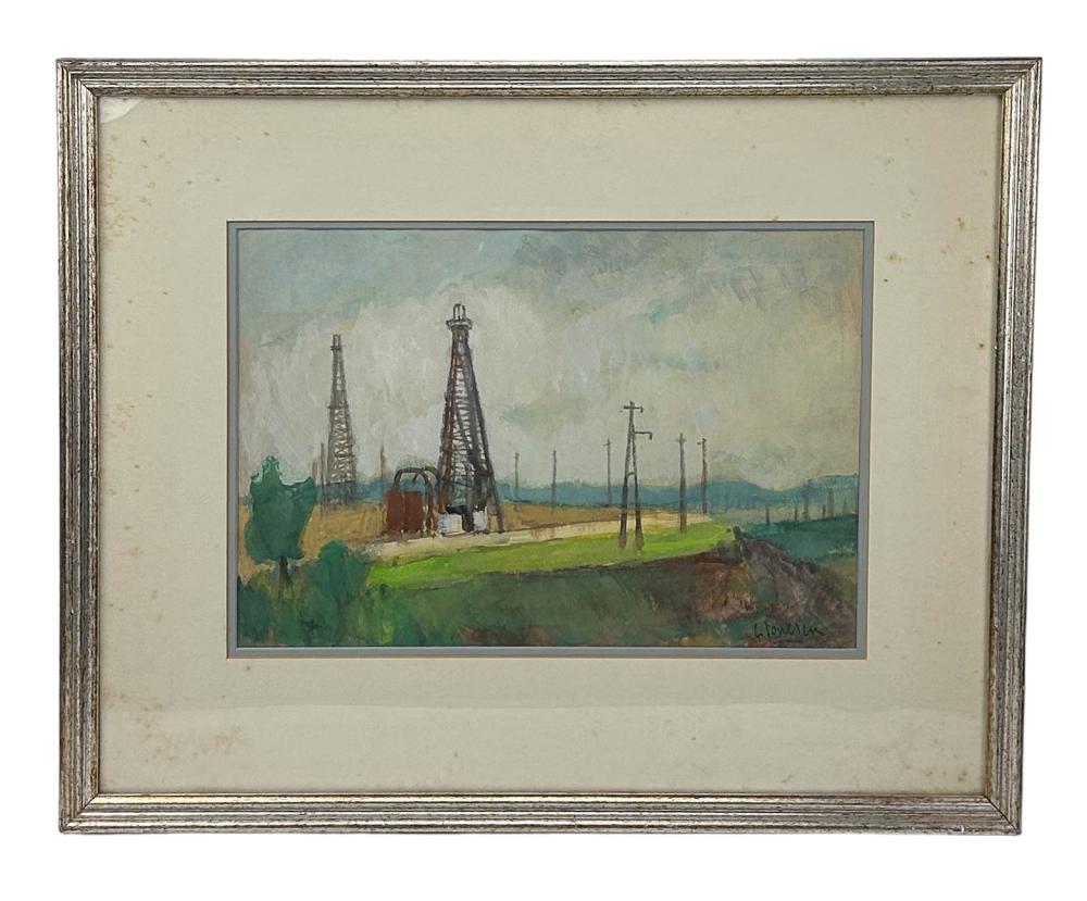 Gheorghe Ionescu comparable auction result: gheorghe ionescu 1912 1990 watercolor painting