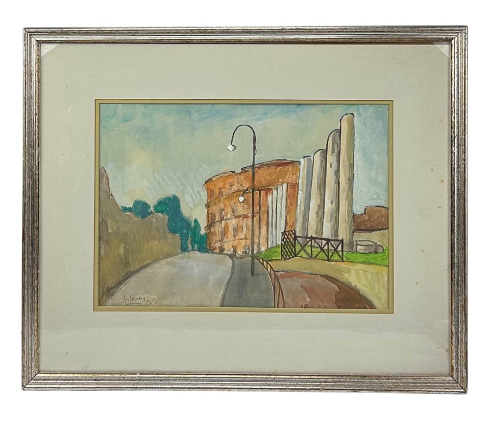 Gheorghe Ionescu comparable auction result: gheorghe ionescu 1912 1990 watercolor painting