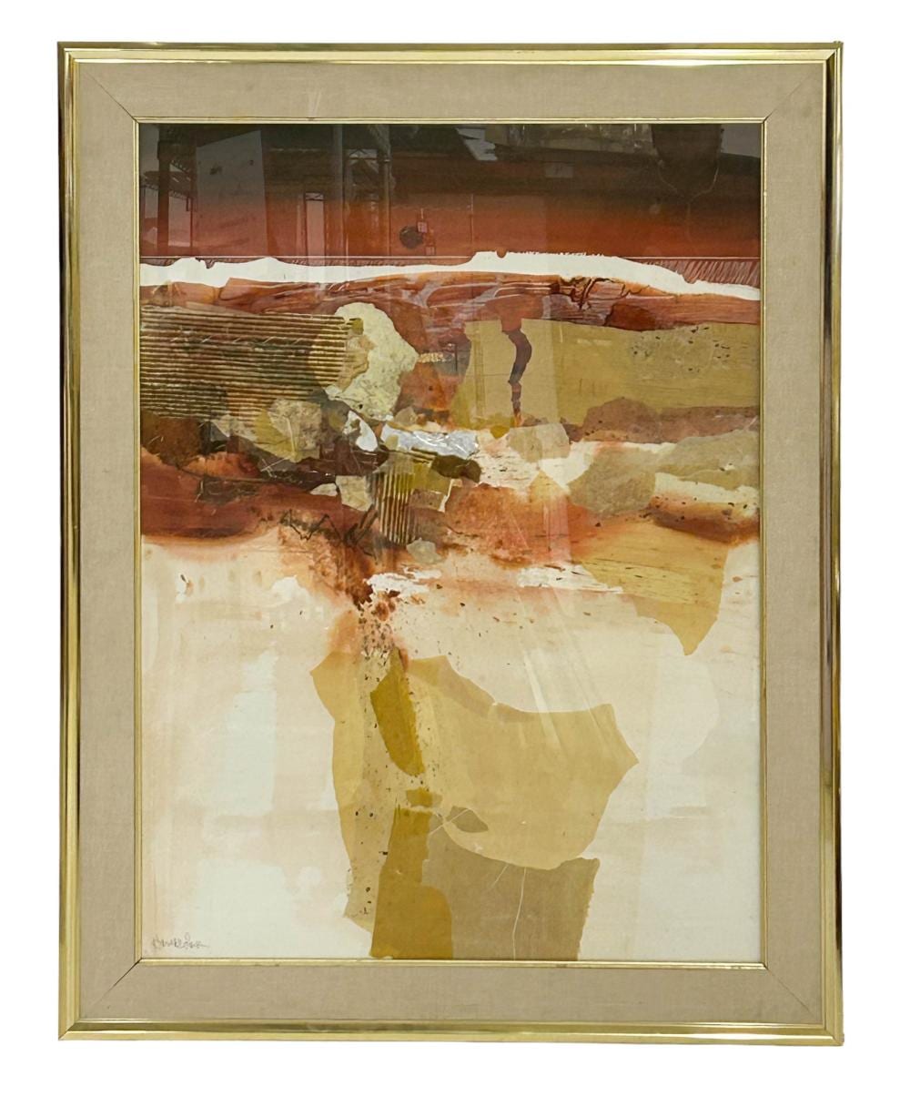 harold larsen b1935 abstract landscape art collage · MiddleManBrokers · 2024-05-15 Harold Larsen comparable auction result: harold larsen b1935 abstract landscape art collage
