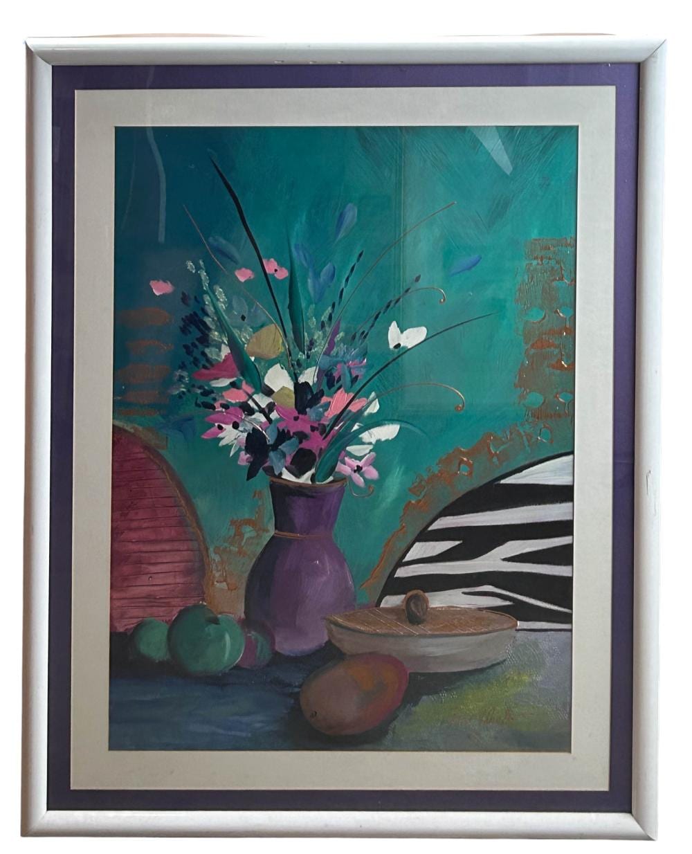 Lee White comparable auction result: lee white 1948 2004 floral still life oil painting