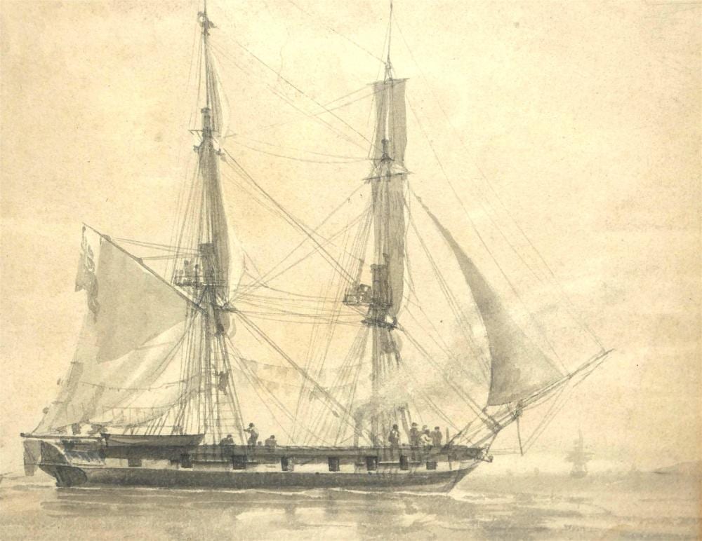 William (1803) Joy comparable auction result: william joy 1803 1867 sepia tint watercolour