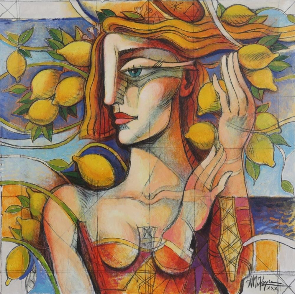 Andreas Makariou comparable auction result: andreas makariou b 1955 the lemon tree