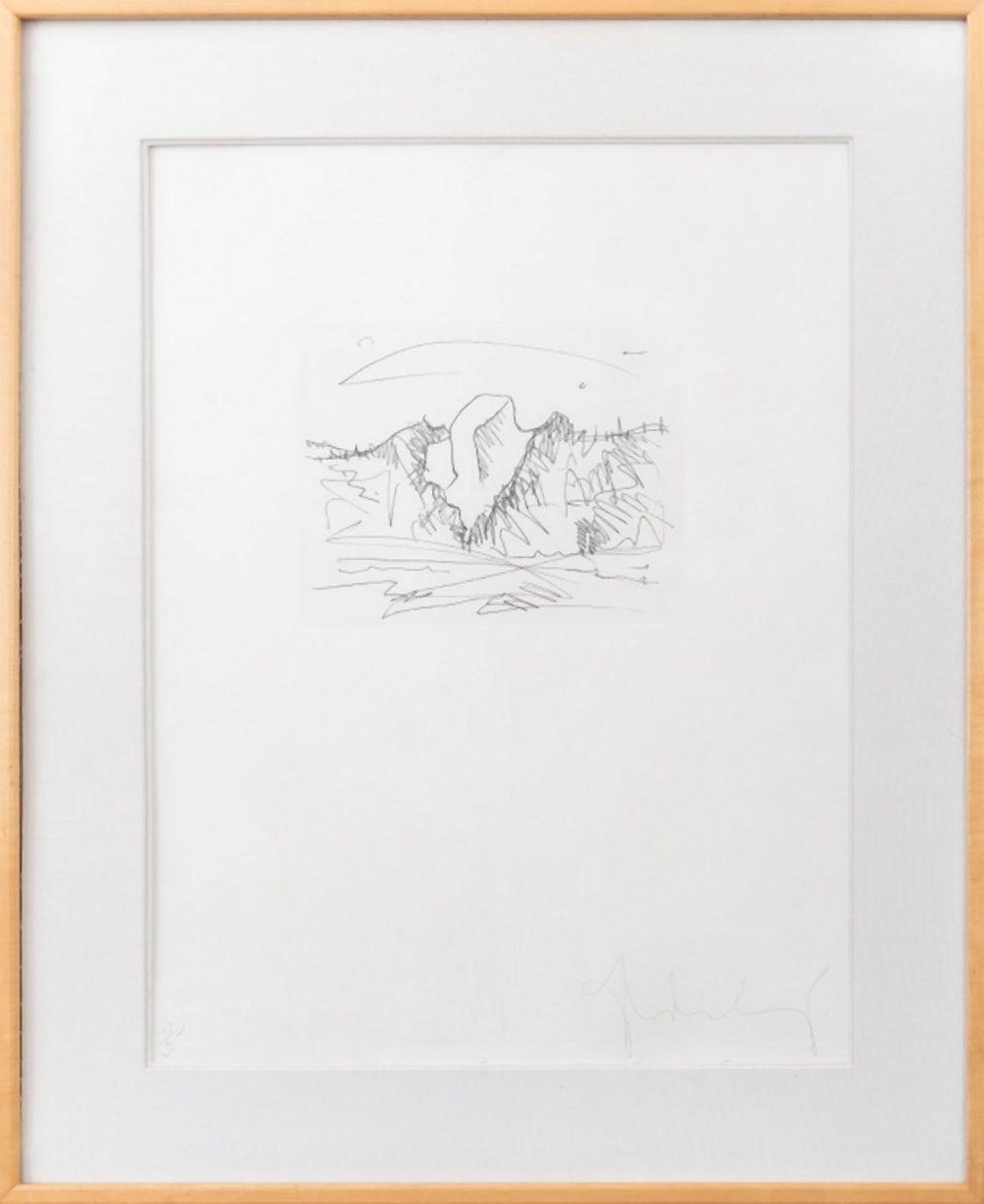 Claes Oldenburg "Butter Pat ..." Etching, 1976 sold by Auctions at Showplace, lot 2 — auction record photograph
